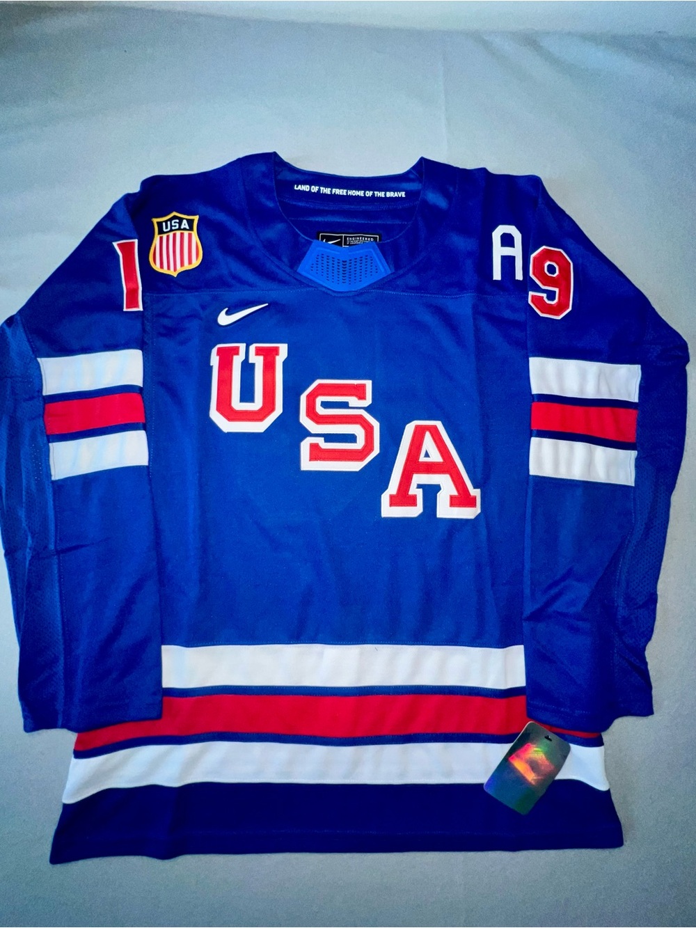 Nike Matthew tkachuk men’s 2026 team USA Olympic hockey jersey blue size large - Picture 5 of 11